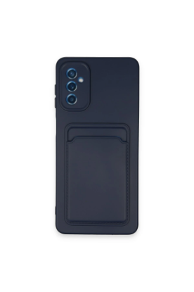 Newface Samsung Galaxy A14 4G Kılıf Kelvin Kartvizitli Silikon - Lacivert resmi
