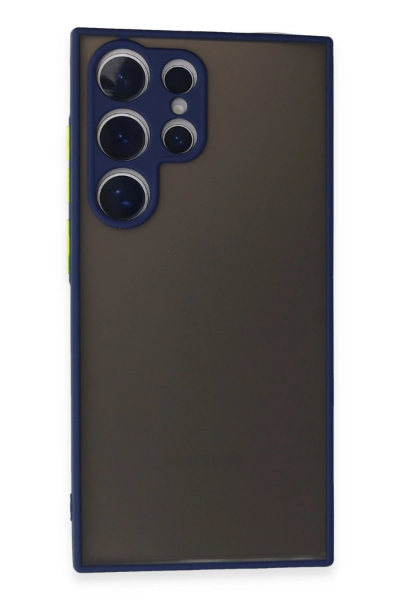 Newface Samsung Galaxy S24 Ultra Kılıf Montreal Silikon Kapak - Lacivert resmi