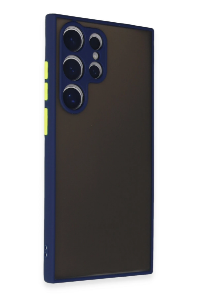 Newface Samsung Galaxy S24 Ultra Kılıf Montreal Silikon Kapak - Lacivert resmi