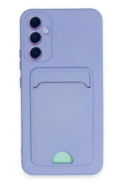 Newface Samsung Galaxy A34 5G Kılıf Kelvin Kartvizitli Silikon - Lila resmi