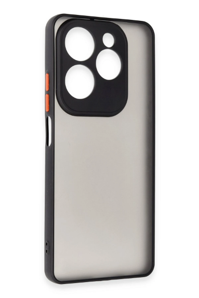 Newface İnfinix Hot 40 Pro Kılıf Montreal Silikon Kapak - Siyah resmi
