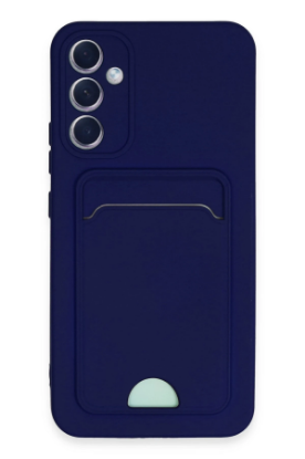 Newface Samsung Galaxy A34 5G Kılıf Kelvin Kartvizitli Silikon - Lacivert resmi
