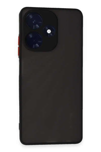 Newface İnfinix Hot 30 4G Kılıf Montreal Silikon Kapak - Siyah resmi