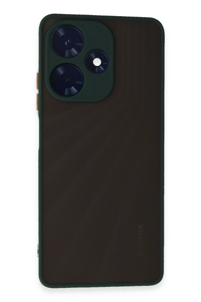 Newface İnfinix Hot 30 4G Kılıf Montreal Silikon Kapak - Yeşil resmi