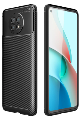 Newface Xiaomi Redmi Note 9 5G Kılıf Auto Focus Karbon Kapak - Siyah resmi