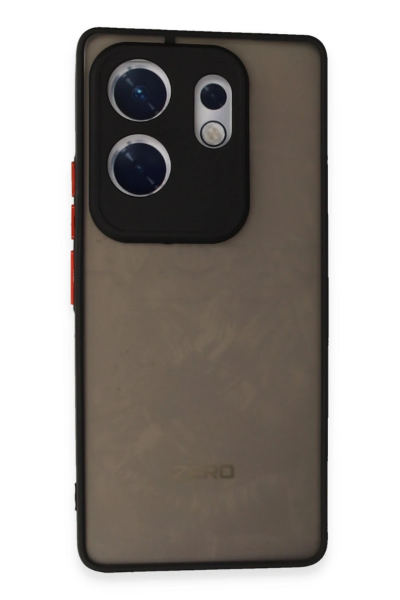 Newface İnfinix Zero 30 4G Kılıf Montreal Silikon Kapak - Siyah resmi