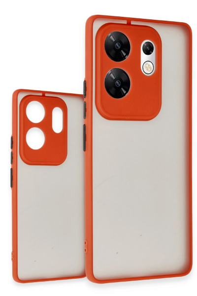 Newface İnfinix Zero 30 4G Kılıf Montreal Silikon Kapak - Kırmızı resmi
