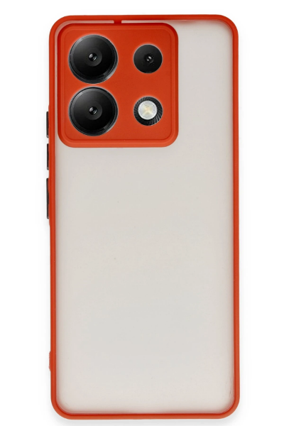 Newface Xiaomi Redmi Note 13 5G Kılıf Montreal Silikon Kapak - Kırmızı resmi