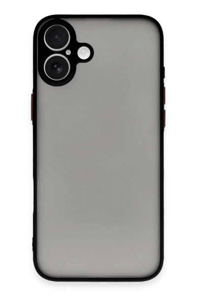 Newface iPhone 16 Kılıf Montreal Silikon Kapak - Siyah resmi