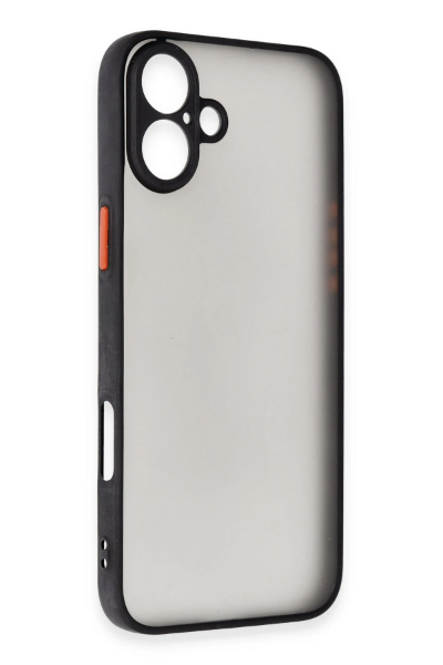 Newface iPhone 16 Plus Kılıf Montreal Silikon Kapak - Siyah resmi