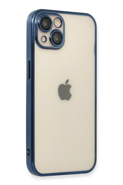 Newface iPhone 13 Kılıf Razer Lensli Silikon - Lacivert resmi