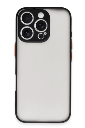 Newface iPhone 16 Pro Kılıf Montreal Silikon Kapak - Siyah resmi