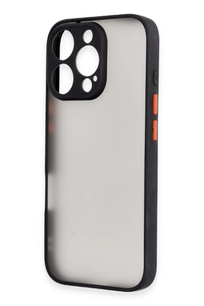 Newface iPhone 16 Pro Max Kılıf Montreal Silikon Kapak - Siyah resmi