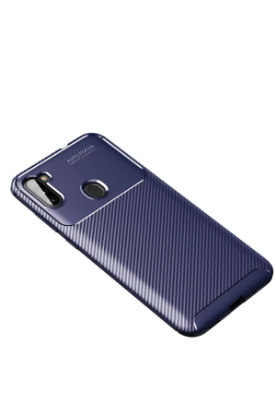 Newface Samsung Galaxy A11 Kılıf Auto Focus Karbon Kapak - Lacivert resmi