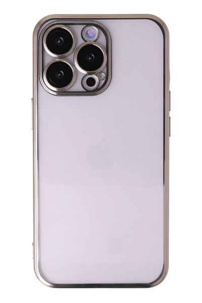 Newface iPhone 13 Pro Kılıf Razer Lensli Silikon - Gold resmi
