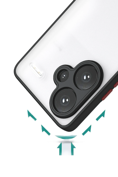 Newface Xiaomi Redmi Note 13 Pro Plus Kılıf Montreal Silikon Kapak - Siyah resmi