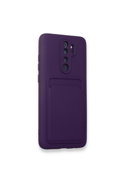 Newface Xiaomi Redmi Note 8 Pro Kılıf Kelvin Kartvizitli Silikon - Derin Mor resmi