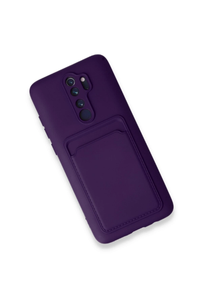 Newface Xiaomi Redmi Note 8 Pro Kılıf Kelvin Kartvizitli Silikon - Derin Mor resmi