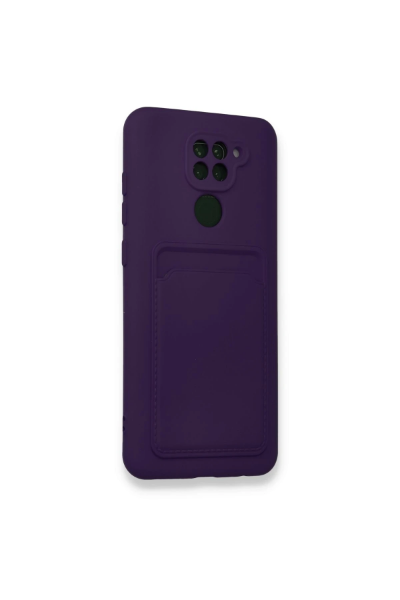 Newface Xiaomi Redmi Note 9 Kılıf Kelvin Kartvizitli Silikon - Derin Mor resmi