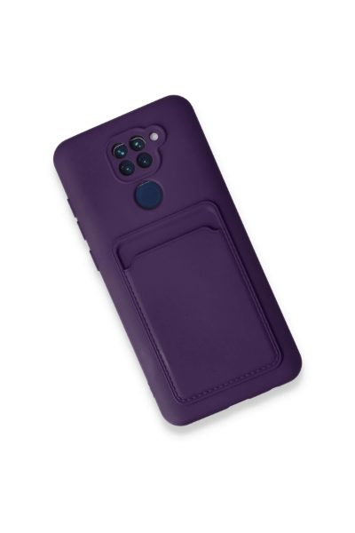 Newface Xiaomi Redmi Note 9 Kılıf Kelvin Kartvizitli Silikon - Derin Mor resmi