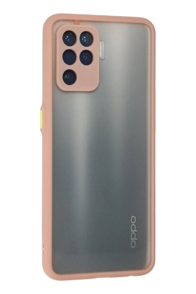 Newface Oppo Reno 5 Lite Kılıf Montreal Silikon Kapak - Pembe resmi