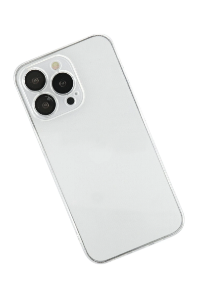 Newface iPhone 13 Pro Max Kılıf Razer Lensli Silikon - Şeffaf resmi