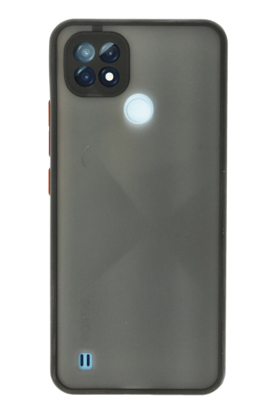 Newface Realme C21 Kılıf Montreal Silikon Kapak - Siyah resmi