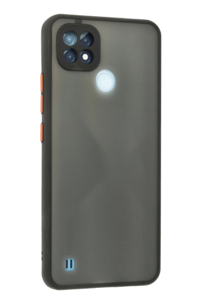 Newface Realme C21 Kılıf Montreal Silikon Kapak - Siyah resmi
