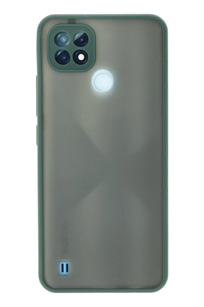 Newface Realme C21 Kılıf Montreal Silikon Kapak - Yeşil resmi