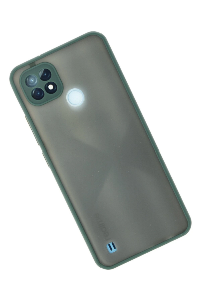 Newface Realme C21 Kılıf Montreal Silikon Kapak - Yeşil resmi
