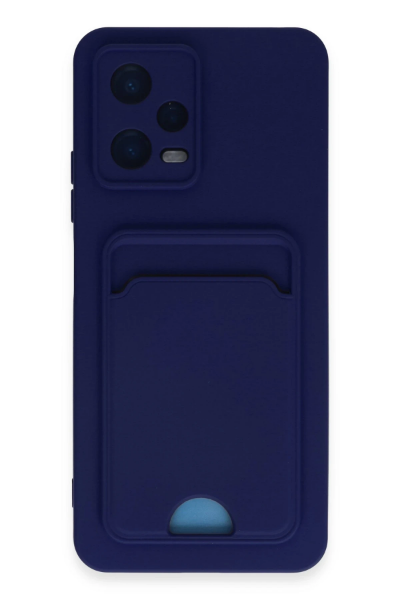 Newface Xiaomi Poco X5 5G Kılıf Kelvin Kartvizitli Silikon - Lacivert resmi