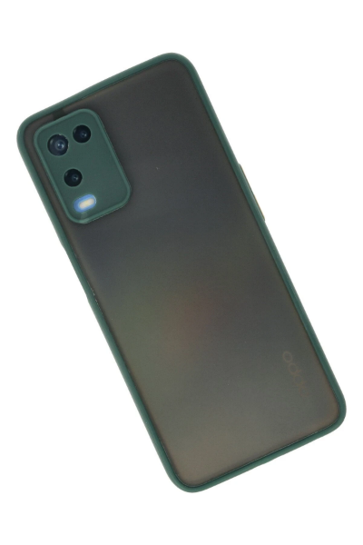 Newface Oppo A54 4G Kılıf Montreal Silikon Kapak - Yeşil resmi