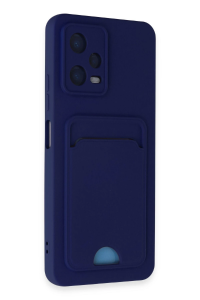 Newface Xiaomi Poco X5 5G Kılıf Kelvin Kartvizitli Silikon - Lacivert resmi