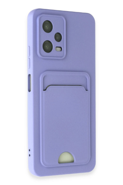 Newface Xiaomi Poco X5 5G Kılıf Kelvin Kartvizitli Silikon - Lila resmi