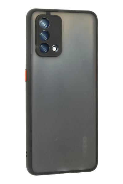 Newface Oppo A74 4G Kılıf Montreal Silikon Kapak - Siyah resmi