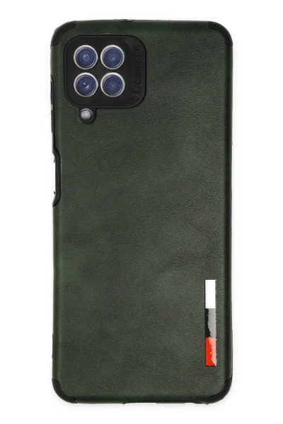 Newface Samsung Galaxy A22 Kılıf Loop Deri Silikon - Yeşil resmi