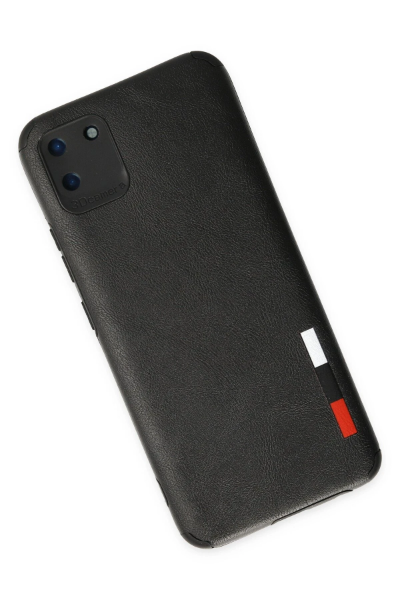 Newface Realme C11 Kılıf Loop Deri Silikon - Siyah resmi