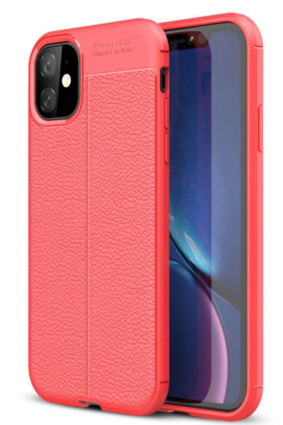 Newface iPhone 11 Kılıf Auto Focus Kapak - Kırmızı resmi