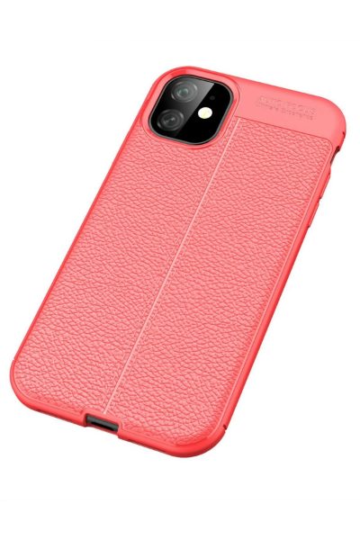 Newface iPhone 11 Kılıf Auto Focus Kapak - Kırmızı resmi