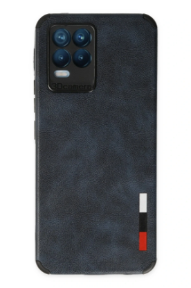 Newface Realme 8 Kılıf Loop Deri Silikon - Lacivert resmi