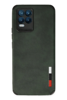 Newface Realme 8 Kılıf Loop Deri Silikon - Yeşil resmi