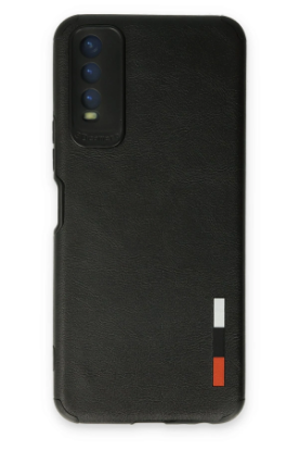 Newface Vivo Y11S Kılıf Loop Deri Silikon - Siyah resmi