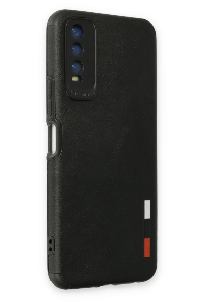 Newface Vivo Y11S Kılıf Loop Deri Silikon - Siyah resmi