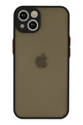 Newface iPhone 15 Plus Kılıf Montreal Silikon Kapak - Siyah resmi