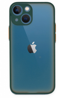 Newface iPhone 15 Plus Kılıf Montreal Silikon Kapak - Yeşil resmi