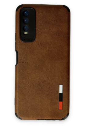 Newface Vivo Y11S Kılıf Loop Deri Silikon - Kahverengi resmi