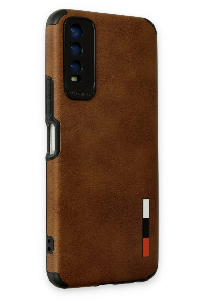Newface Vivo Y11S Kılıf Loop Deri Silikon - Kahverengi resmi