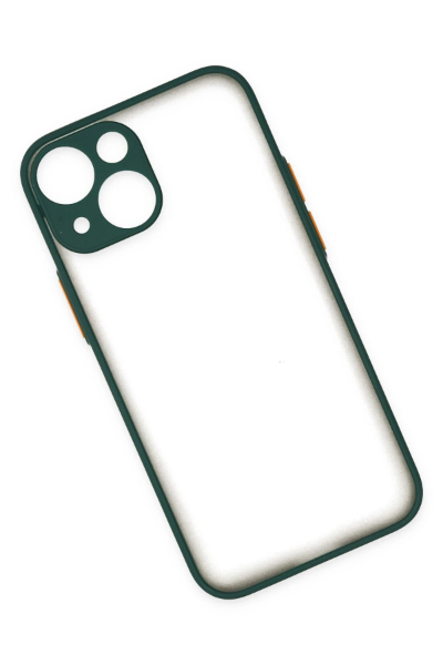 Newface iPhone 15 Plus Kılıf Montreal Silikon Kapak - Yeşil resmi