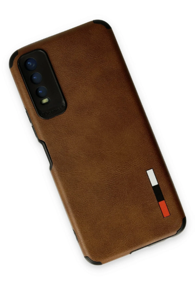 Newface Vivo Y11S Kılıf Loop Deri Silikon - Kahverengi resmi