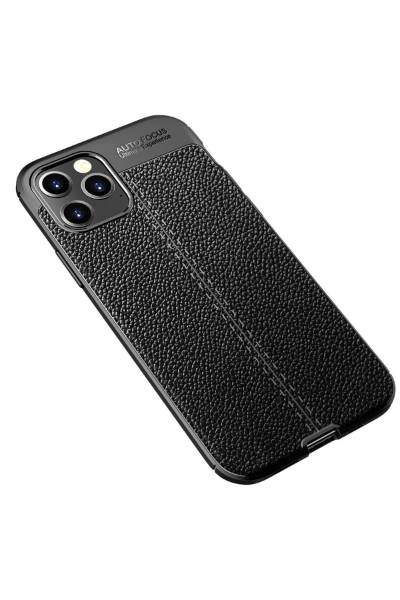 Newface iPhone 12 Pro Max Kılıf Auto Focus Kapak - Siyah resmi